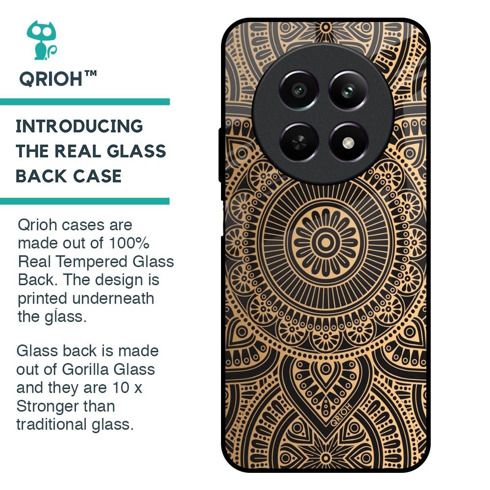 Luxury Mandala Glass Case for Realme 12 5G