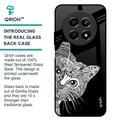 Kitten Mandala Glass Case for Realme 12 5G