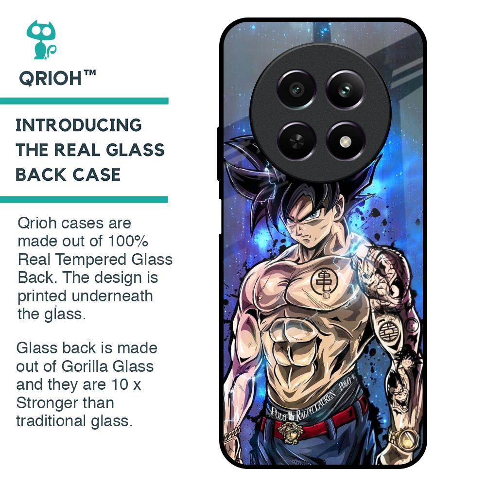 Branded Anime Glass Case for Realme 12 5G
