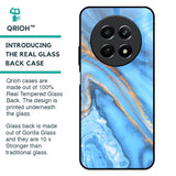 Vibrant Blue Marble Glass Case for Realme 12 5G