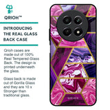Electroplated Geometric Marble Glass Case for Realme 12 5G