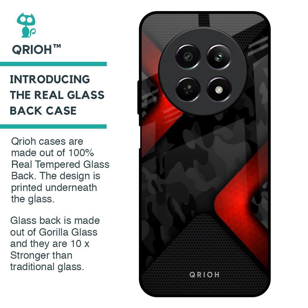 Modern Camo Abstract Glass Case for Realme 12 5G