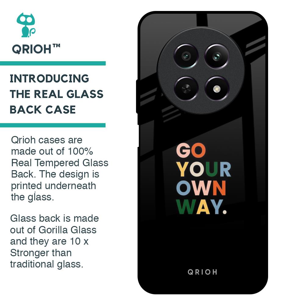 Go Your Own Way Glass Case for Realme 12 5G