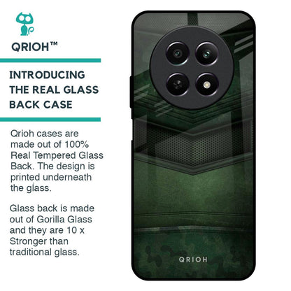 Green Leather Glass Case for Realme 12 5G