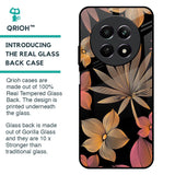 Lines Pattern Flowers Glass Case for Realme 12 5G