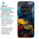 Multicolor Oil Painting Glass Case for Realme 12 5G