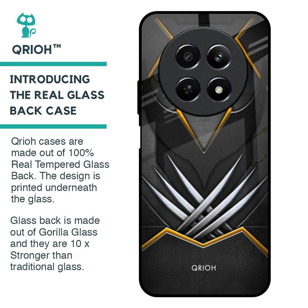 Black Warrior Glass Case for Realme 12 5G