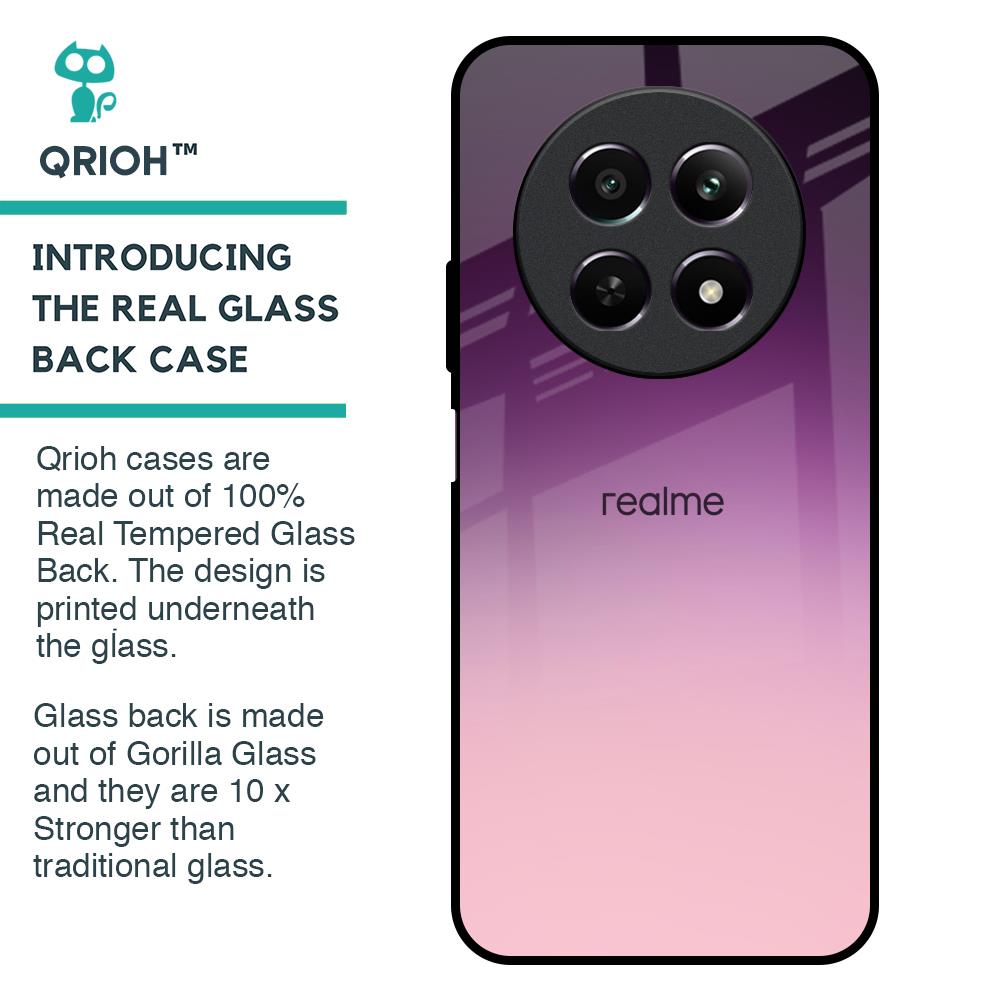 Purple Gradient Glass case for Realme 12 5G