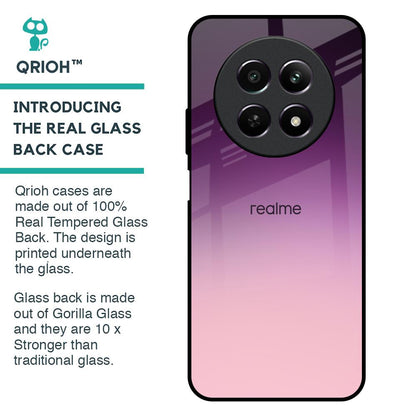 Purple Gradient Glass case for Realme 12 5G