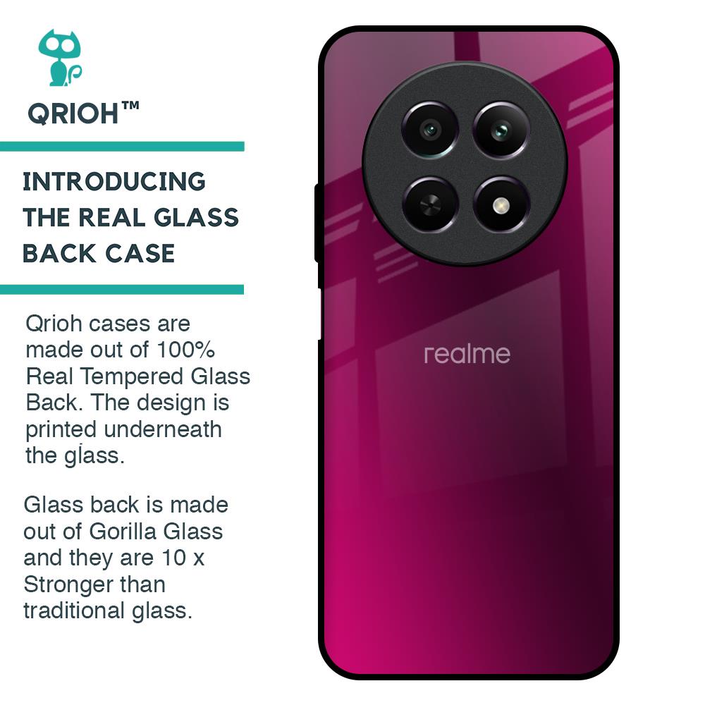 Pink Burst Glass Case for Realme 12 5G