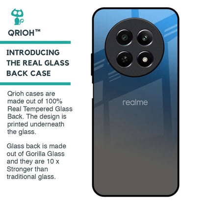 Blue Grey Ombre Glass Case for Realme 12 5G