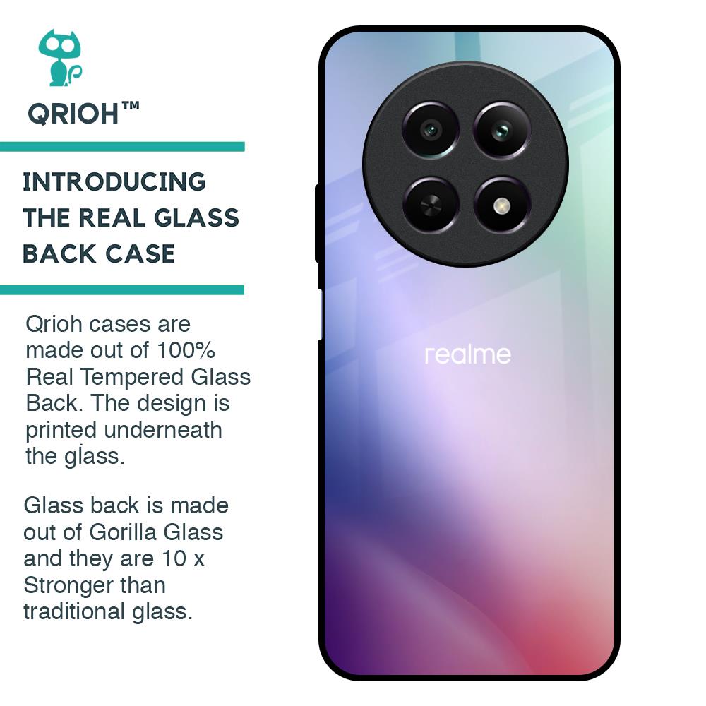 Abstract Holographic Glass Case for Realme 12 5G
