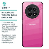 Pink Ribbon Caddy Glass Case for Realme 12 5G