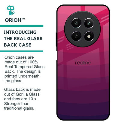 Wavy Pink Pattern Glass Case for Realme 12 5G