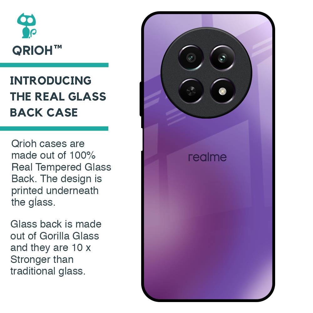 Ultraviolet Gradient Glass Case for Realme 12 5G