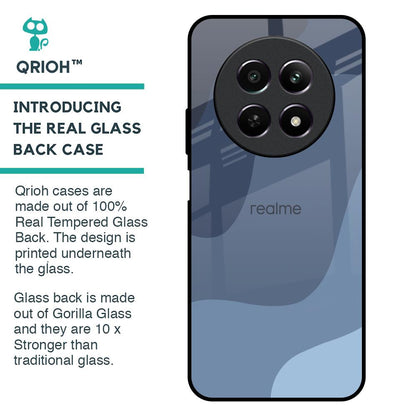 Navy Blue Ombre Glass Case for Realme 12 5G