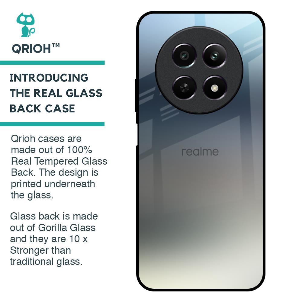 Tricolor Ombre Glass Case for Realme 12 5G