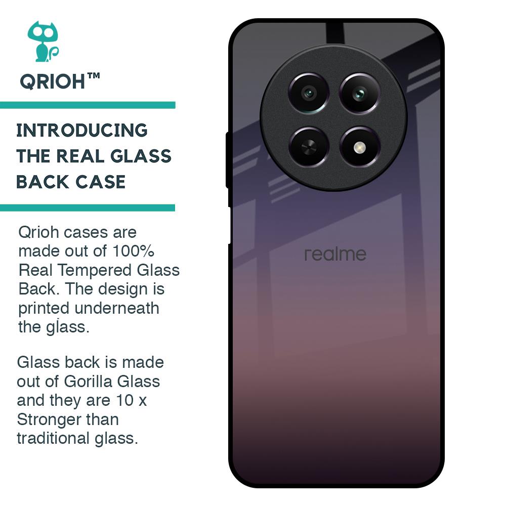 Grey Ombre Glass Case for Realme 12 5G
