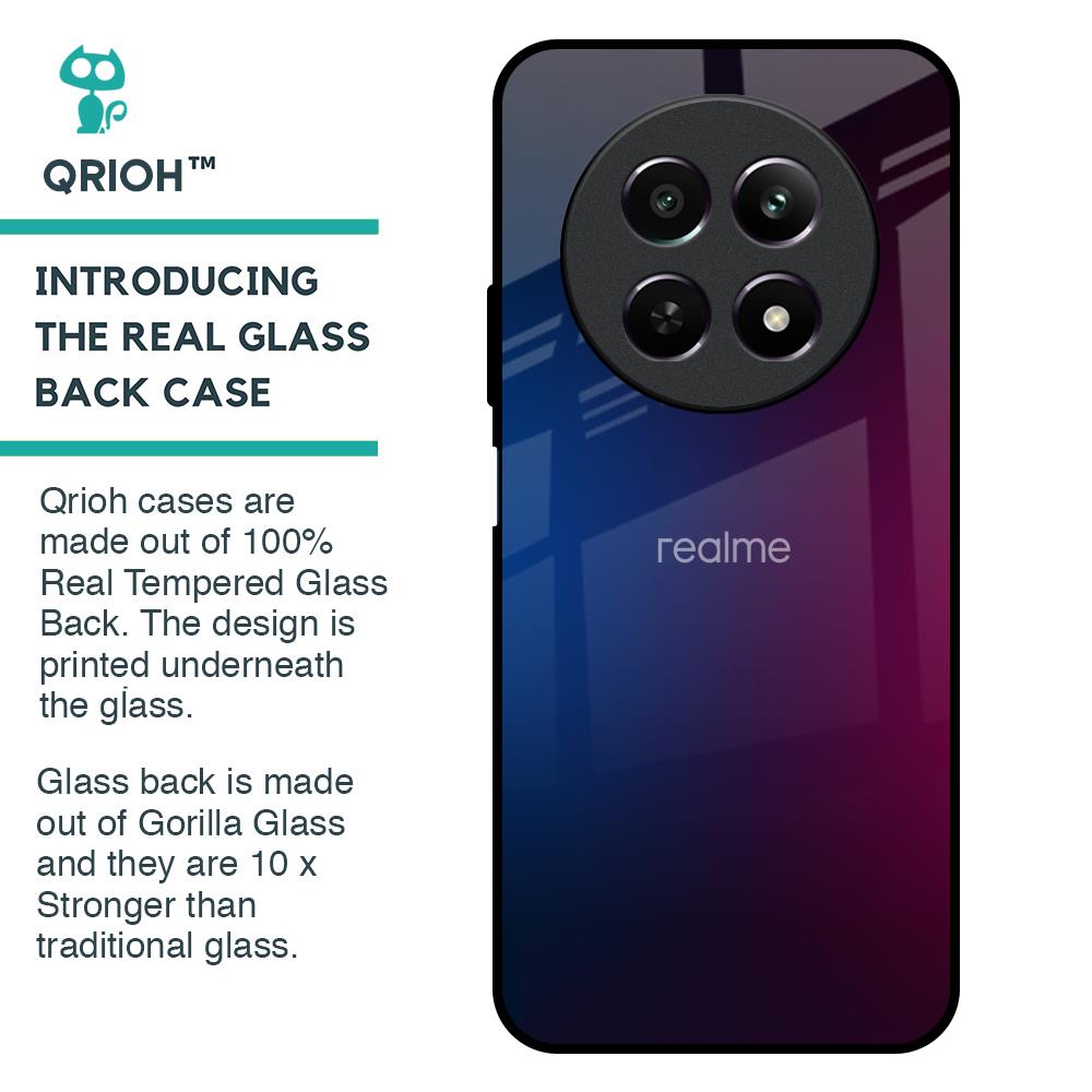 Mix Gradient Shade Glass Case For Realme 12 5G