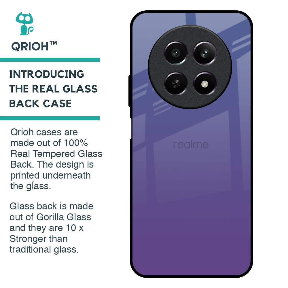 Indigo Pastel Glass Case For Realme 12 5G