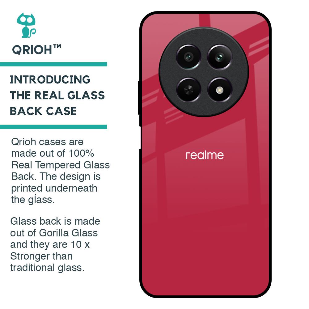 Solo Maroon Glass case for Realme 12 5G