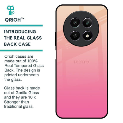 Pastel Pink Gradient Glass Case For Realme 12 5G