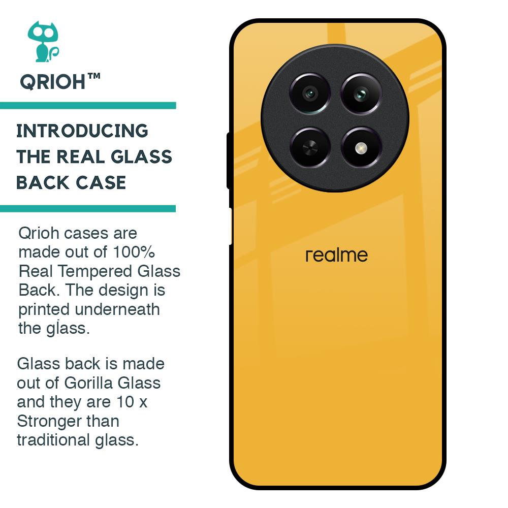 Fluorescent Yellow Glass case for Realme 12 5G