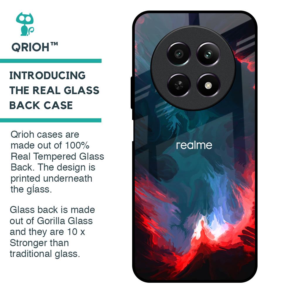 Brush Art Glass Case For Realme 12 5G