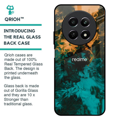 Watercolor Wave Glass Case for Realme 12 5G