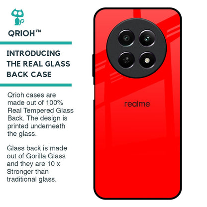 Blood Red Glass Case for Realme 12 5G