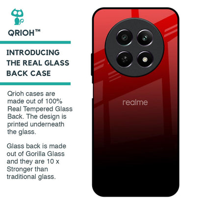 Maroon Faded Glass Case for Realme 12 5G
