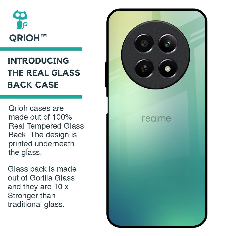 Dusty Green Glass Case for Realme 12 5G