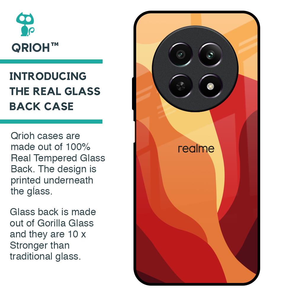 Magma Color Pattern Glass Case for Realme 12 5G