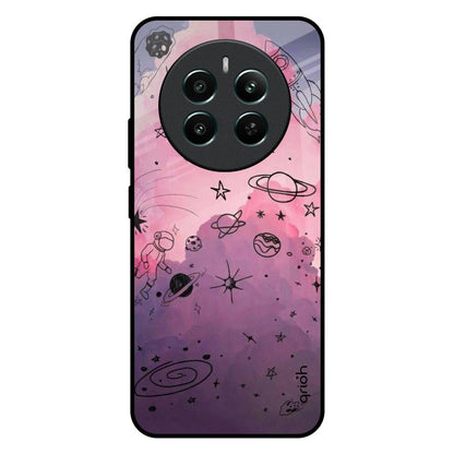 Space Doodles Realme 12 Plus 5G Glass Back Cover Online