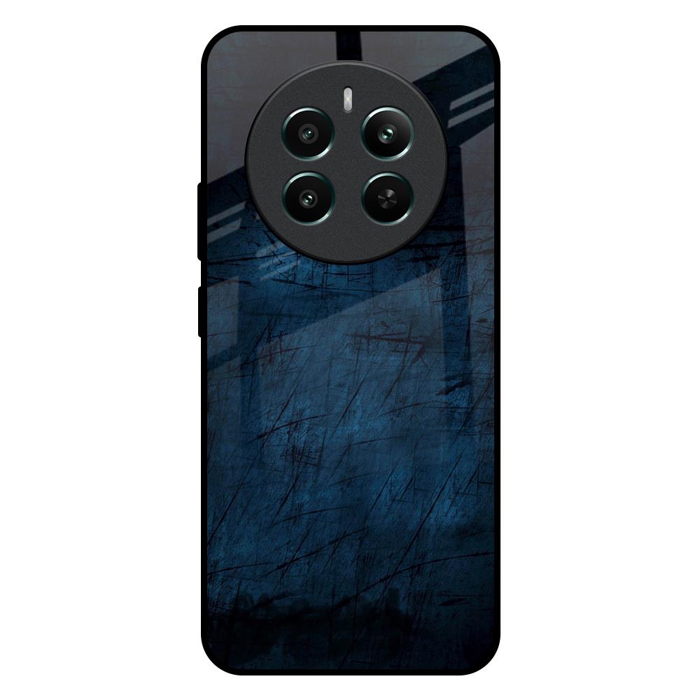 Dark Blue Grunge Realme 12 Plus 5G Glass Back Cover Online