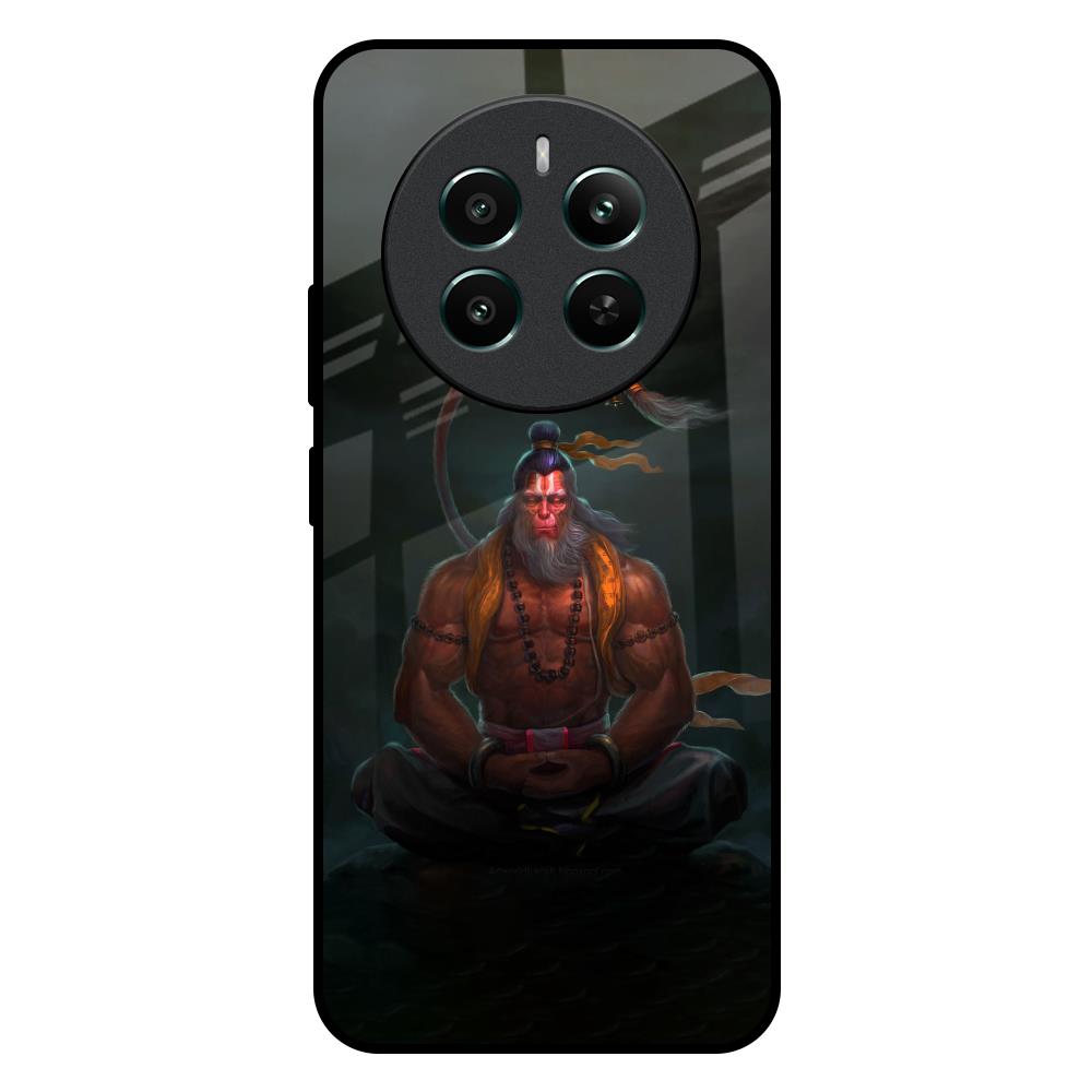 Lord Hanuman Animated Realme 12 Plus 5G Glass Back Cover Online