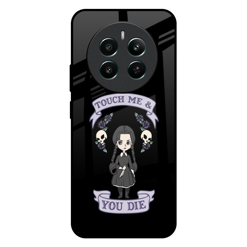 Touch Me & You Die Realme 12 Plus 5G Glass Back Cover Online