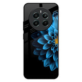 Half Blue Flower Realme 12 Plus 5G Glass Back Cover Online