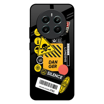 Danger Signs Realme 12 Plus 5G Glass Back Cover Online