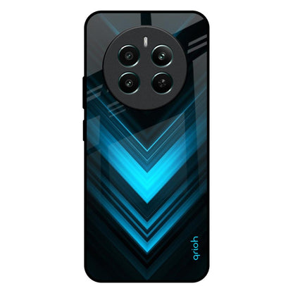 Vertical Blue Arrow Realme 12 Plus 5G Glass Back Cover Online