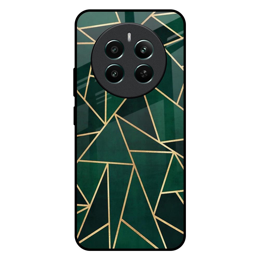 Abstract Green Realme 12 Plus 5G Glass Back Cover Online