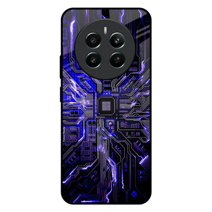 Techno Color Pattern Realme 12 Plus 5G Glass Back Cover Online