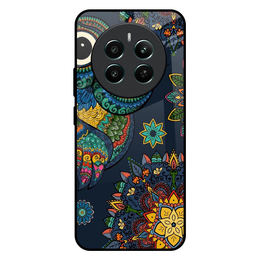 Owl Art Realme 12 Plus 5G Glass Back Cover Online