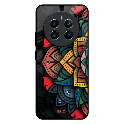 Retro Gorgeous Flower Realme 12 Plus 5G Glass Back Cover Online