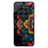 Retro Gorgeous Flower Realme 12 Plus 5G Glass Back Cover Online