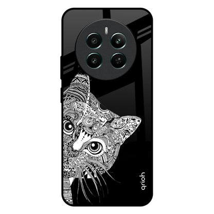 Kitten Mandala Realme 12 Plus 5G Glass Back Cover Online