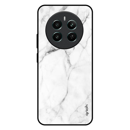 Modern White Marble Realme 12 Plus 5G Glass Back Cover Online