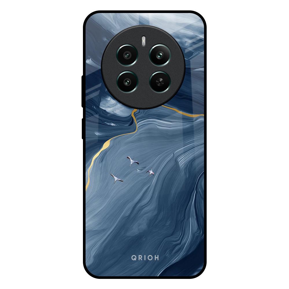 Deep Ocean Marble Realme 12 Plus 5G Glass Back Cover Online