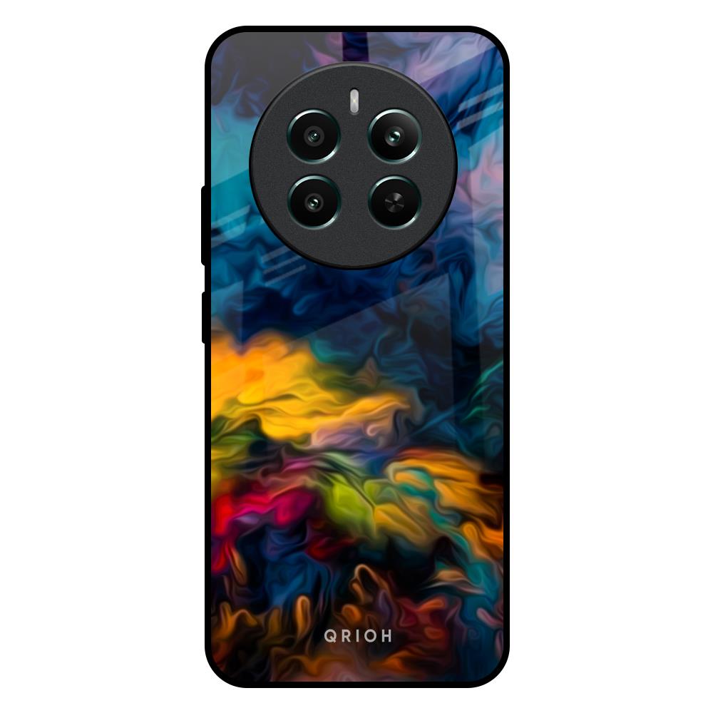 Multicolor Oil Painting Realme 12 Plus 5G Glass Back Cover Online