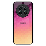 Geometric Pink Diamond Realme 12 Plus 5G Glass Back Cover Online